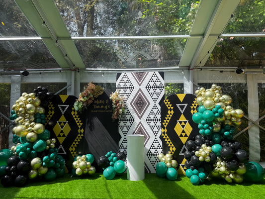 Māori Luxe - Black, White & Gold